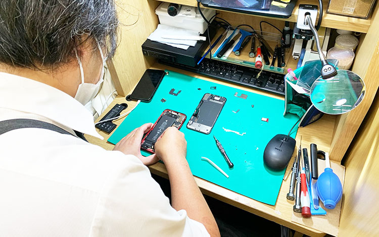 アイサポサウザンドモール鹿島田店 作業風景